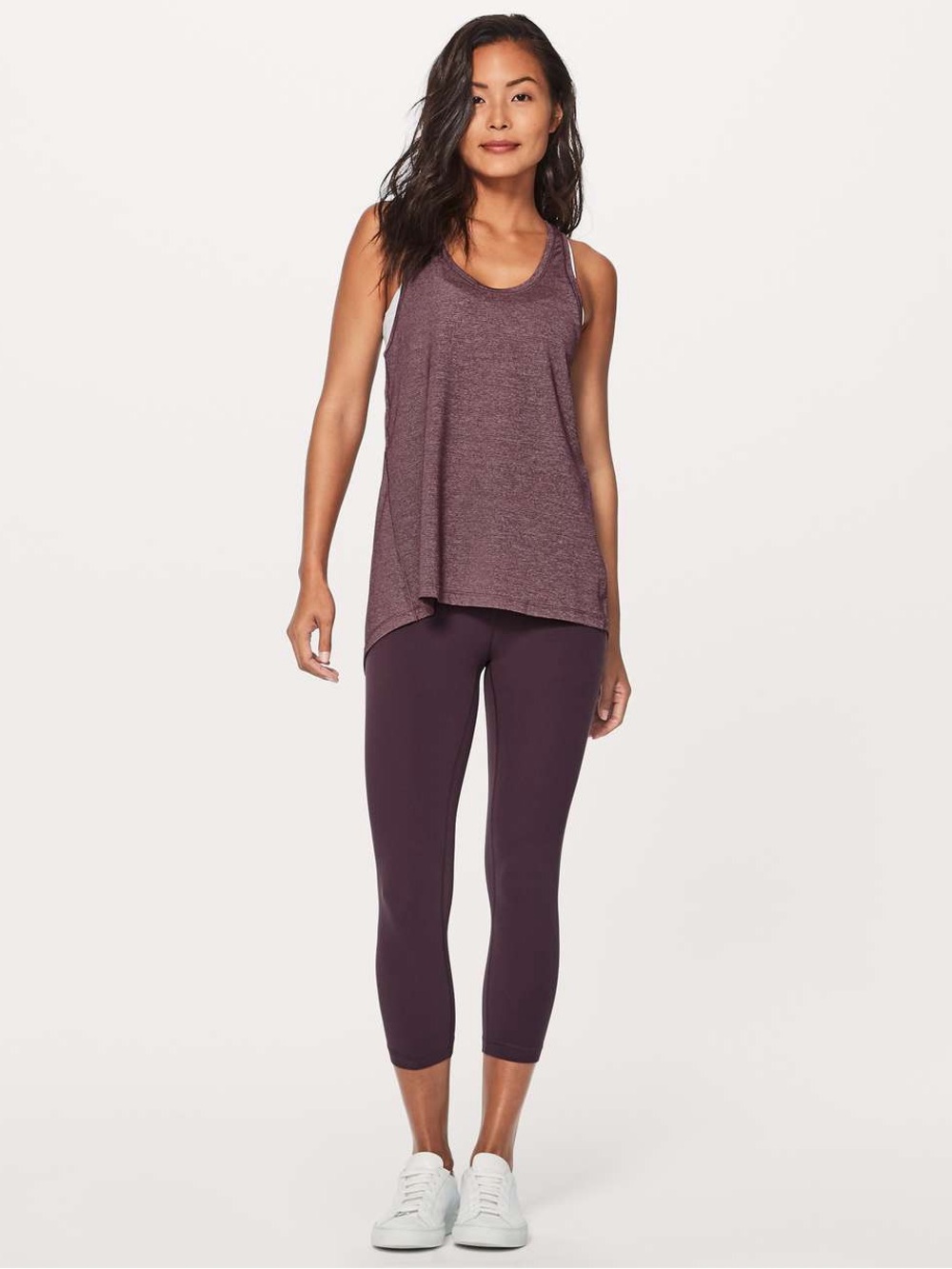Lululemon Hold & Let Flow Tank in Heathered Black Cherry size unknown